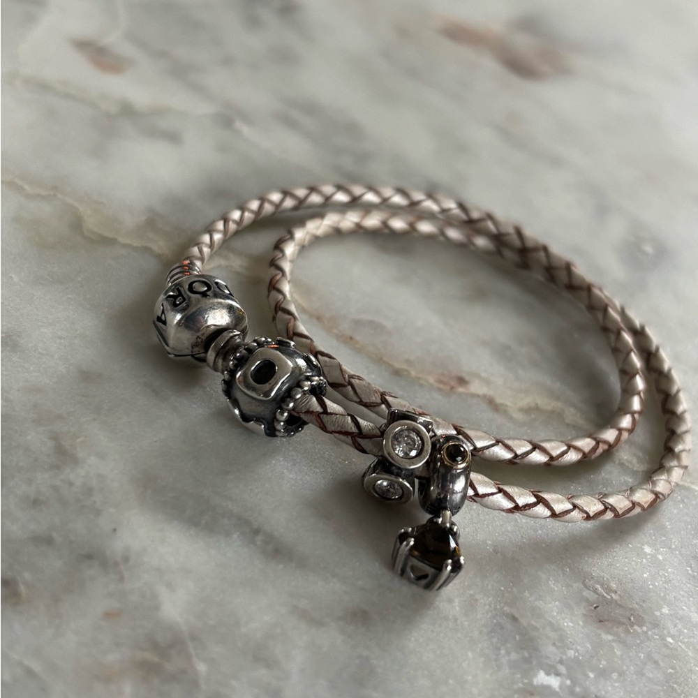 Pandora Leather Charm Bracelet